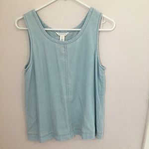 Caslon blue tank top